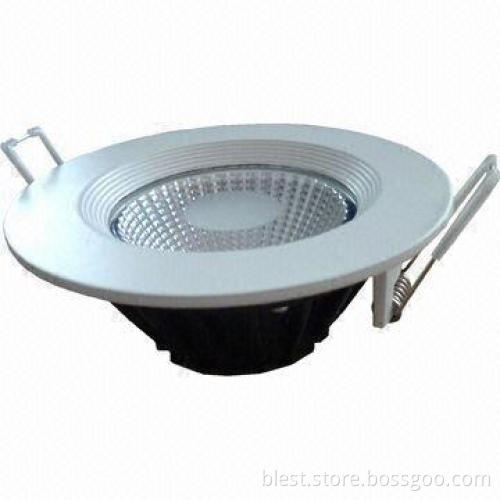 4-inch Half Frosted, COB Downlight with 12W Power Aluminum Die Castings
